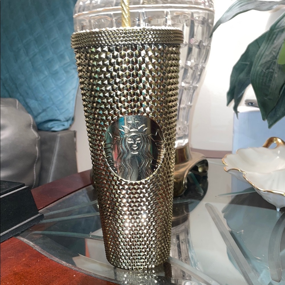 Starbucks Metallic Gold Studded 24oz.Tumbler